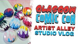 Studio vlog - Artist Alley | Glasgow comicon 2022