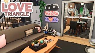 Love Triangle Townhouses  // The Sims 4 Speed Build Collab w/ MissSimReno & RachelPedd