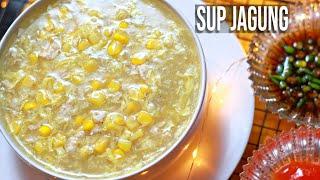 Sup Jagung Ala Resto - Corn Soup Recipe - with chicken and egg