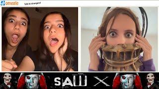 SAW  X Jumpscare Pranks Omegle I Juegos - Sustos y Bailes Épicos con #PelisDeTerror