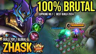 ZHASK BEST BUILD 2024 | BUILD TOP GLOBAL ZHASK GAMEPLAY | MOBILE LEGENDS