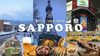 Christmas in SapporoㅣFrom local restaurants to attractionsㅣOtaru, Jozankei, Onsenㅣ4K Hokkaido vlog