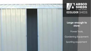 Absco Ezislider Slimline Garden Shed