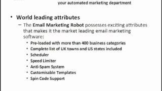 Best Email Marketing Software - the Email Marketing Robot