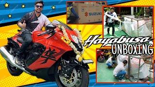 Unboxing My SUZUKI HAYABUSA 25th Anniversary Edition | SuperBike Delivery