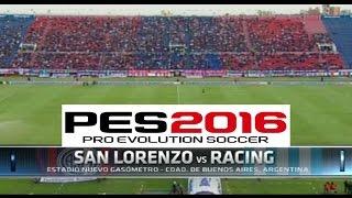 PES 2016 San Lorenzo vs Racing Club - Liga Argentina - PS4 Gameplay