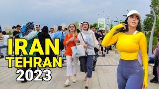 What's going on in IRAN?! Tehran 2023 Walking Chitgar Lake Vlog ایران