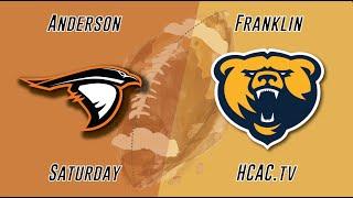 Anderson vs Franklin  | 2024 College HCAC DIII Football | IndianaSRN