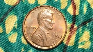 Lincoln 1973 puffy cheeks and small S Double Die errors penny