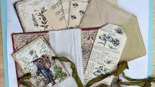 Creating a Junk Journal Part 2 Making the Cover for our Journals using Vintage Books