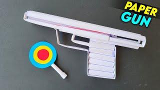 How to make paper gun at home | Easy paper pistol gun