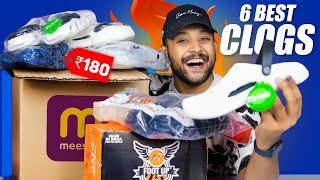 6 BEST CROCS/CLOGS/SLIDERS Under 300/500 FOR MEN   Meesho Footwear Haul 2024 | ONE CHANCE