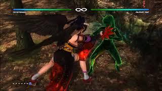 Dead or Alive 5, Nyotengu, All Holds & Throws Compilation