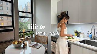 LIFE IN NYC | organizing new apt, dealing with stress, cooking comfort food