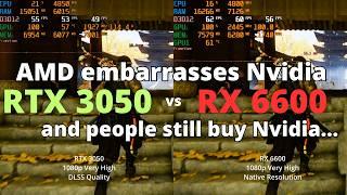 Best GPU under $200 in 2024? RTX 3050 vs RX 6600- The Ultimate Comparison!!!