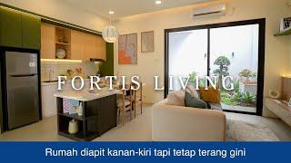 Keren‼️ Lahan 7x13 meter diapit tetangga tapi bisa tetap terang | Fortis Living