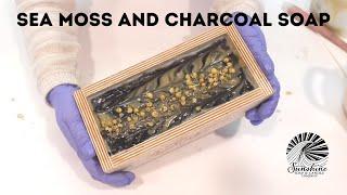 How to Make a Charcoal and Sea Moss Cold Process Soap! All Natural Soap Formula