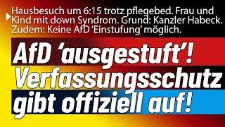 Verfassungsschutz gibt offiziell auf! 'Einstufung' der Alternative nicht mehr möglich.