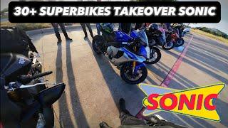 30+ SUPERBIKES BIKE MEET ROUND ROCK, TX #S1000RR #HAYABUSA #YAMAHAR1 #DYNA #BIKELIFE