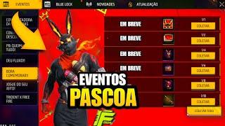 SAIRAM NOVAS SKINS DE PÁSCOA 2025? DATA SKIN ANTIMATERIA, LOJA MISTERIOSA E MAIS NOVIDADES FREE FIRE