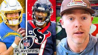 Chargers vs Texans Wild Card Preview | Jay Gruden & Colt McCoy