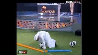 Michel Salgado's surprise to Raul on Dubai TV