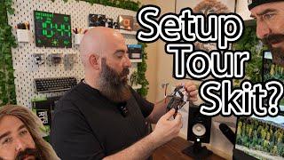 A gaming setup tour, but it's a skit..