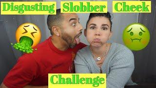 Disgusting Slobber Cheek Lick Challenge