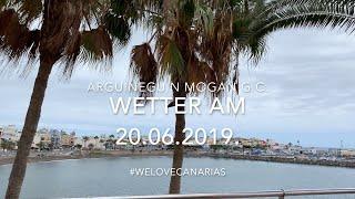 Gran Canaria, Arguineguin, Wetter, Temperatur 20.06.2019. Urlaub Reise