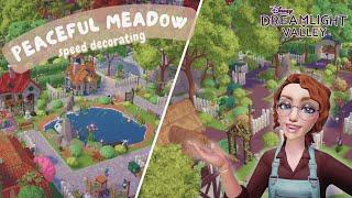 PEACEFUL MEADOW  // Cottagecore & Village Vibes // Disney Dreamlight Valley // Speed Decorating