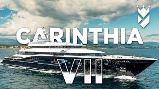 The awe-inspiring 97 meter "Carinthia VII" charter yacht - walk through at Charter Show