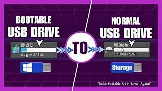 How to Convert a Bootable Drive to Normal storage (CMD-Diskpart Method)