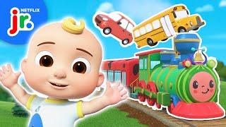 JJ's Songs About Cars, Trains, Trucks and More Vehicles!  CoComelon Lane | Netflix Jr