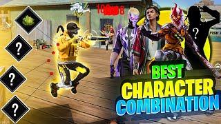 Top 3 Secret Best Character Combination  For Free Fire BR Ranked & CS Ranked FF Best Combination