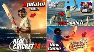 Real Cricket 24 Finally Update  WCC4 New Game  Dream Cricket 25 Update  RC25 V5 !!