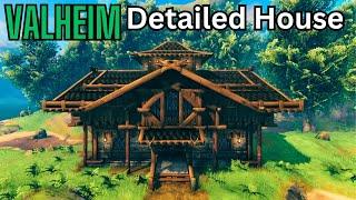 Valheim: How To Build A large Detailed House (Build Guide)