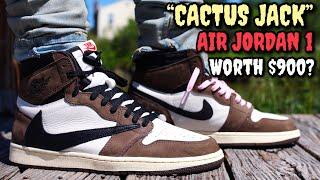 WORTH THE HYPE!? TRAVIS SCOTT/CACTUS JACK AIR JORDAN 1 ON FEET REVIEW! EVERYTHING YOU NEED TO KNOW!