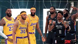 What If Stephen Curry Joined the LAKERS? Game 2 | NBA 2K22 Season Showcase | Lakers vs. Nets