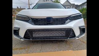 Type R Grill with Cover for 11th Gen Honda Civic Hatchback EXL