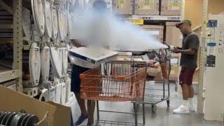 CRAZY LEAF BLOWER PRANK!!! Funniest Walmart/Home Depot Pranks of 2022 (Myhouseisdirty Compilation)