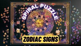 Solving Zodiac Signs Trefl Spiral Puzzle | Time Lapse VIdeo