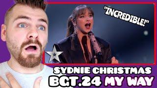 British Guy Reacts to Sydnie Christmas "MY WAY" | Semi-Finals Performance | BGT 2024 | REACTION!