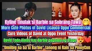 Kyline Tinulak si Barbie sa Sobrang tawa sa Jokes . David Todo Alalay Kay Barbie pagbaba ng Stage 