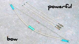 How to make Survival Bow and Arrow from Bamboo|DIY Bow and Arrow|Primitive Technology