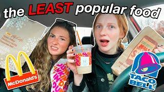 we tried the LEAST popular items from fast food restaurants *surprising*