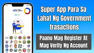 Paano Mag Register Sa eGov PH At Ma Verify ang Iyong Account