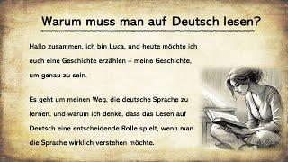 Why reading in German important || Warum muss man auf Deutsch lesen || German Podcast || Easy German