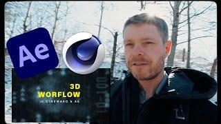 How to use Cineware to Link Cinema4D to After Effects to Create these Two 3D Animations