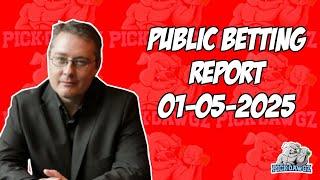 NFL Public Betting Report Today 1/5/2025 | Against the Public with Dana Lane