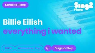 Billie Eilish - everything i wanted (Piano Karaoke)